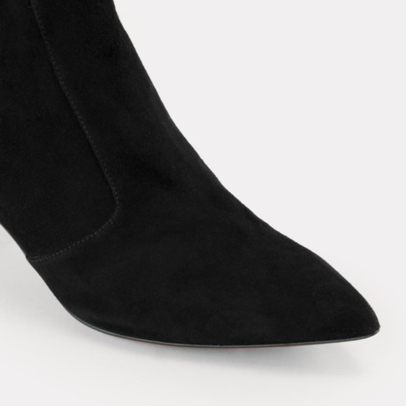 Labucq Kati Black Suede Ankle Boots - Picture 4 of 5